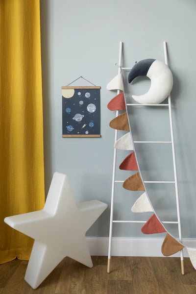 Wigiwama - Poster Incl Hanger Solar System Dark Blue - Swanky Boutique