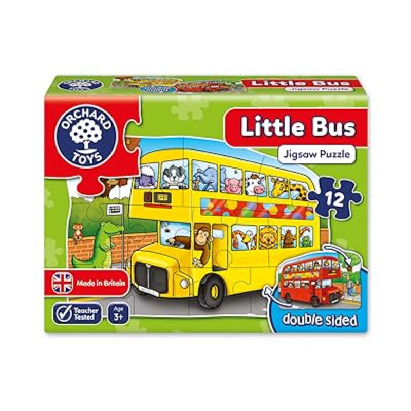 Orchard Toys - Jigsaw Puzzles, (12 Pieces) - Little Bus (3+ Years) - Swanky Boutique Malta 