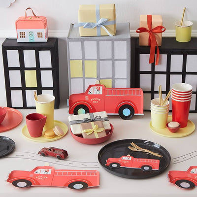 Meri Meri - Fire Truck Plates - Swanky Boutique