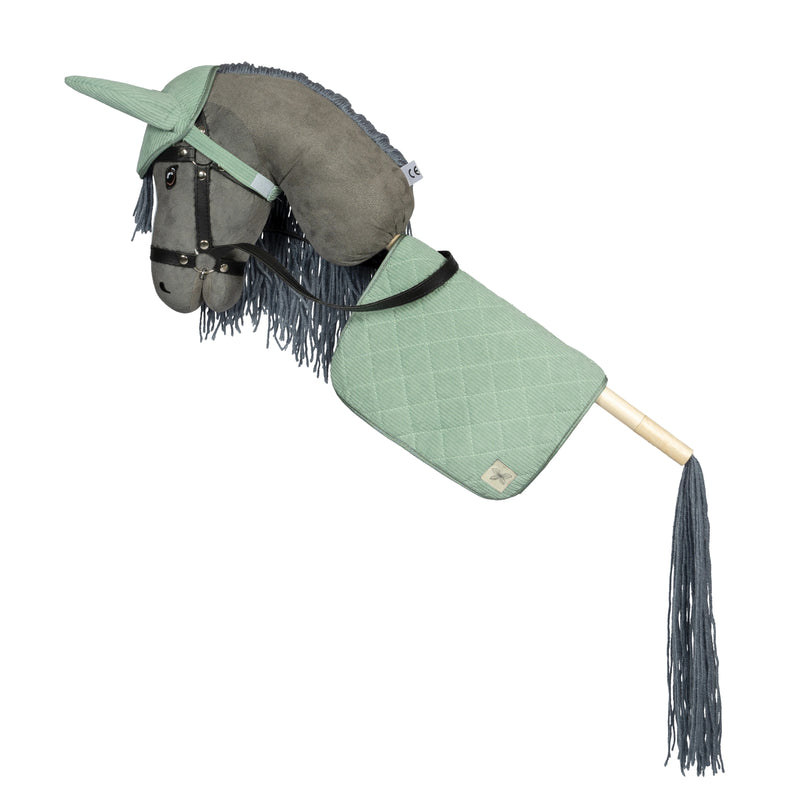 By Astrup - Hobby Horse Saddle Pad & Bonnet - Green - Swanky Boutique
