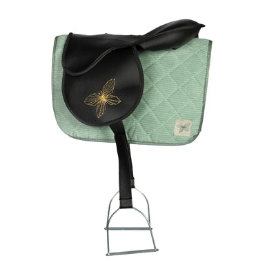 By Astrup - Hobby Horse Saddle Pad & Bonnet - Green - Swanky Boutique