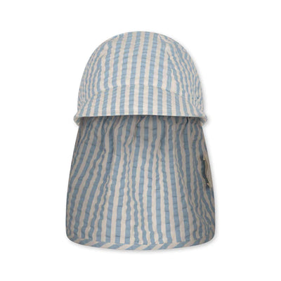 Konges Sloejd - Sun Hat Organic Cotton Blue Stripes - Swanky Boutique