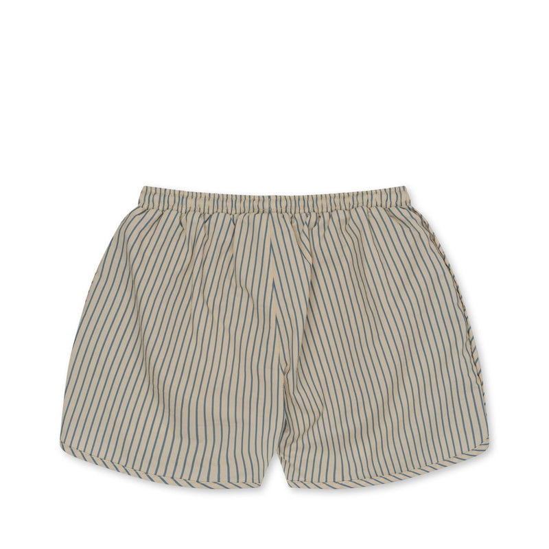 Konges Sloejd - asnou swim shorts - stripe blue - Swanky Boutique