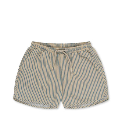 Konges Sloejd - asnou swim shorts - stripe blue - Swanky Boutique