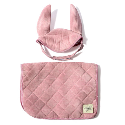 Astrup Group - Hobby Horse Saddle Pad and Bonnet Rose - Swanky Boutique