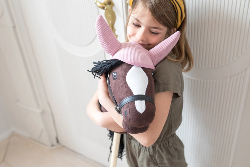Astrup Group - Hobby Horse Saddle Pad and Bonnet Rose - Swanky Boutique