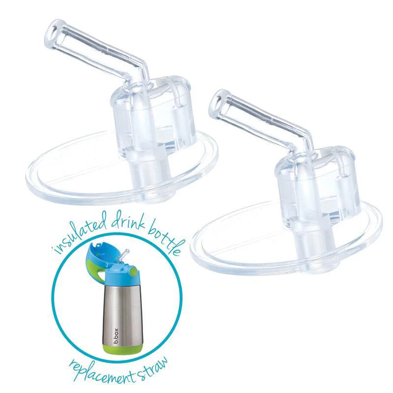 B.Box - Insulated Bottle Replacement Straw Tops (pack of 2) - Swanky Boutique Malta 