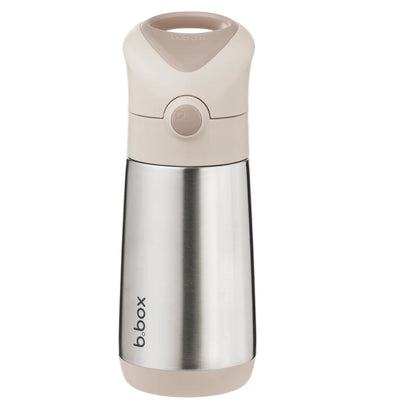 B.Box - Straw Bottle 350ml, Insulated - Latte - Swanky Boutique Malta 