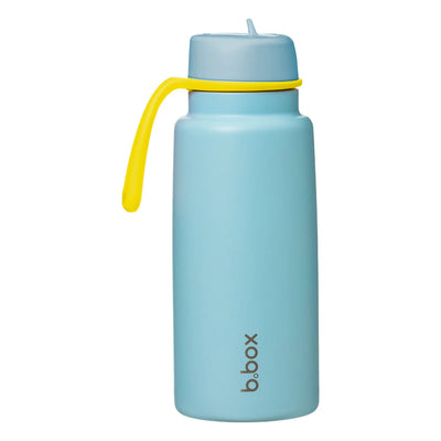 B.box 1 Litre Insulated Flip Top Bottle Pool Side Blue - Swanky Boutique Malta