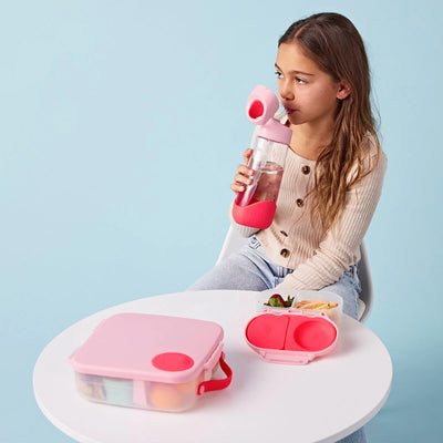 B.box tritan drink bottle 600ml - flamingo fizz - Swanky Boutique Malta
