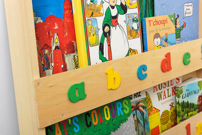 tidy books -Bookcase - Natural with Multi-Coloured Alphabet - swanky boutique malta