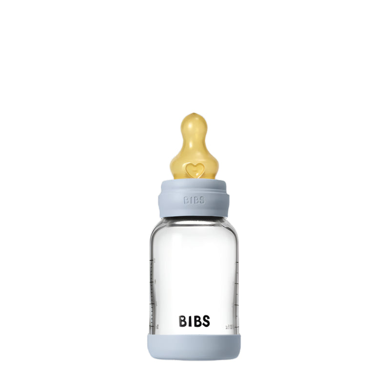 BIBS-BabyGlassBottle-120-Latex-baby blue- Swanky Boutique Malta