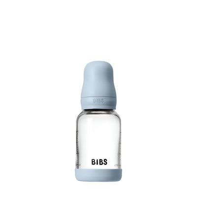 BIBS-BabyGlassBottle-120-Latex-baby blue- Swanky Boutique Malta