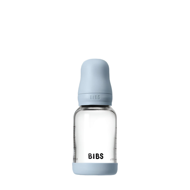 BIBS-BabyGlassBottle-120-Latex-baby blue- Swanky Boutique Malta