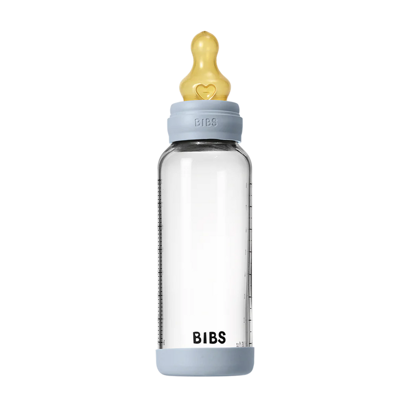 BIBS-BabyGlassBottle-240-Latex-Baby Blue Swanky Boutique 