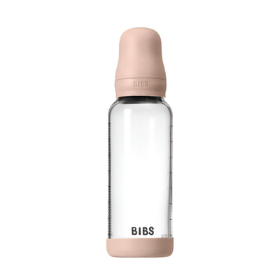 BIBS Baby Glass Bottle Blush 240ml - Swanky Boutique Malta