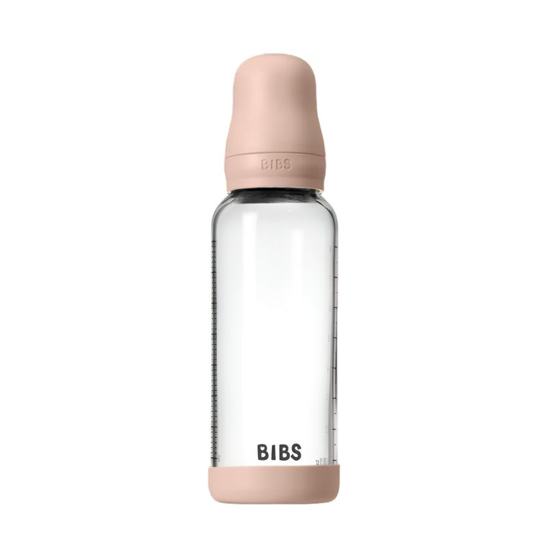 BIBS Baby Glass Bottle Blush 240ml - Swanky Boutique Malta