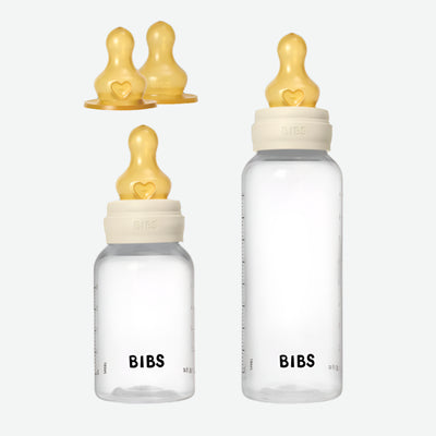 BIBS Baby BPA-Free PP Bottle Grow and Flow set 150ml 270ml Latex - Ivory - Swanky Boutique Malta