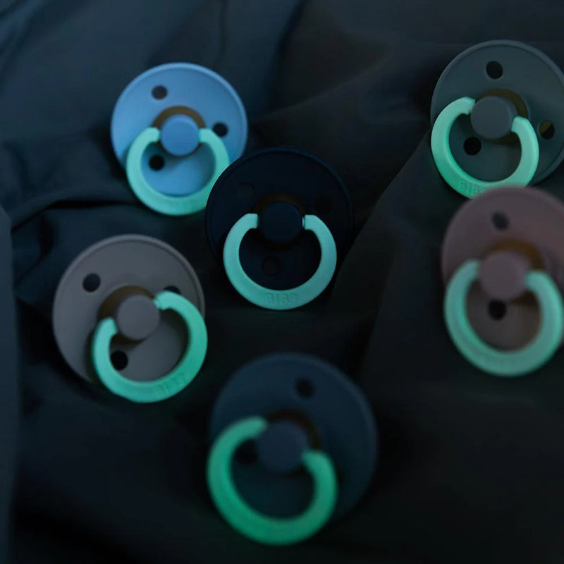 BIBS Pacifiers Petrol and Deep Space GLOW - Swanky Boutique Malta 