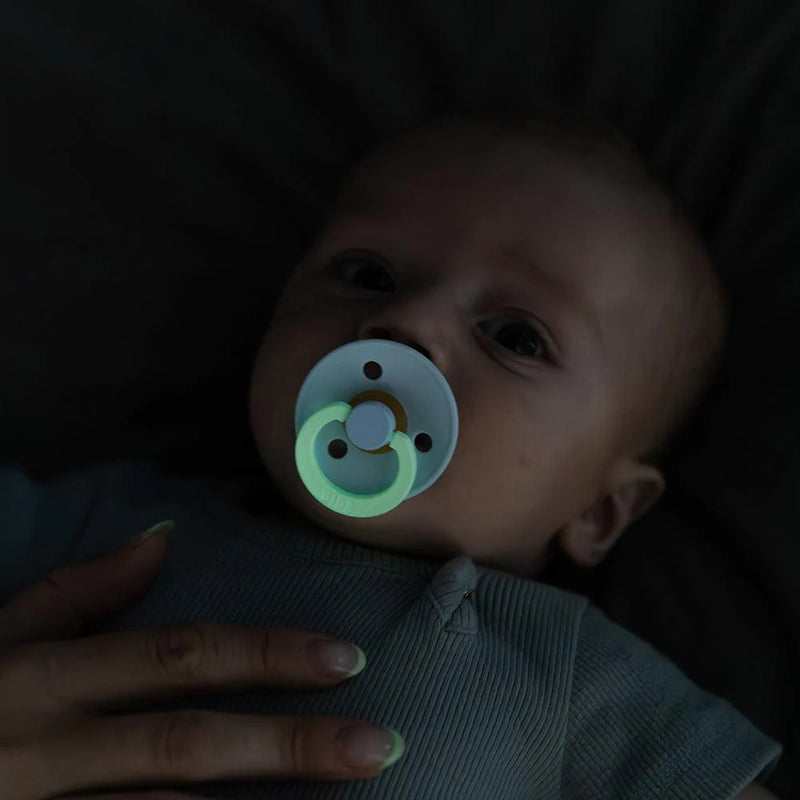 BIBS Pacifiers Petrol and Deep Space GLOW - Swanky Boutique Malta 