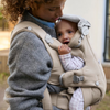 BabyBjorn - Baby Carrier Hold  Brushed Woven - Sand Grey (0-18 Months) - Swanky Boutique Malta 