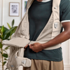 BabyBjorn - Baby Carrier Hold  Brushed Woven - Sand Grey (0-18 Months) - Swanky Boutique Malta 