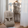 BabyBjorn - Bouncer Begin Brushed Woven - Sand Grey (0-9 Months) - Swanky Boutique Malta