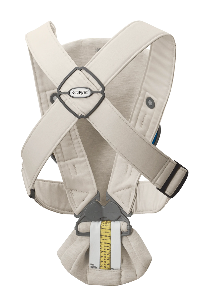 BabyBjorn Baby Carrier Mini, 3D Jersey - Light Beige - Swanky Boutique