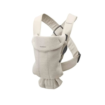 BabyBjorn Baby Carrier Mini, 3D Jersey - Light Beige - Swanky Boutique