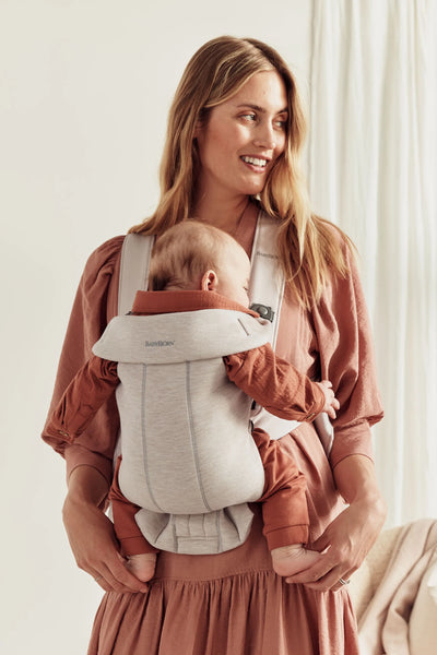 BabyBjorn Baby Carrier Mini, 3D Jersey - Light Beige - Swanky Boutique