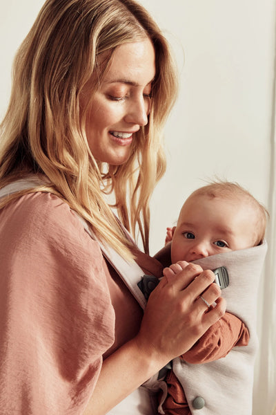 BabyBjorn Baby Carrier Mini, 3D Jersey - Light Beige - Swanky Boutique