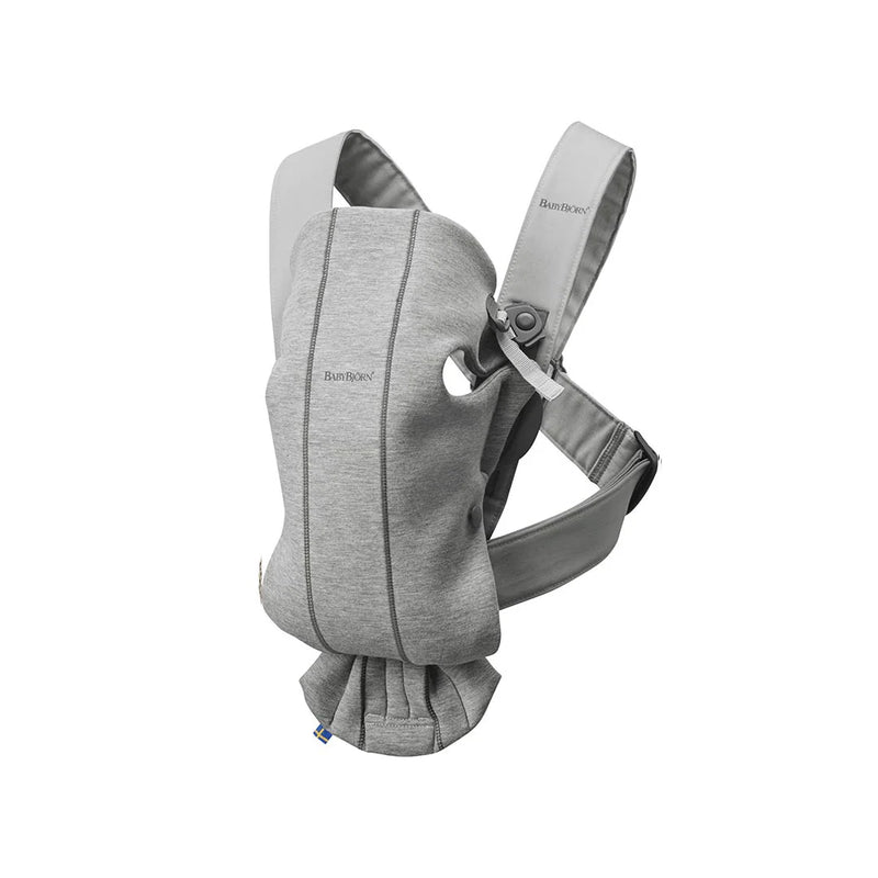 Baby Carrier Mini, 3D Jersey - Light Grey (0-12 Months)
