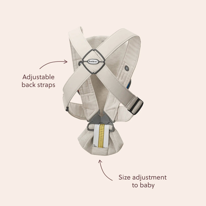 BabyBjorn Baby Carrier Mini 3D mesh Gray beige - Swanky Boutique