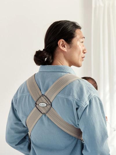 BabyBjorn Baby Carrier Mini 3D mesh Gray beige - Swanky Boutique