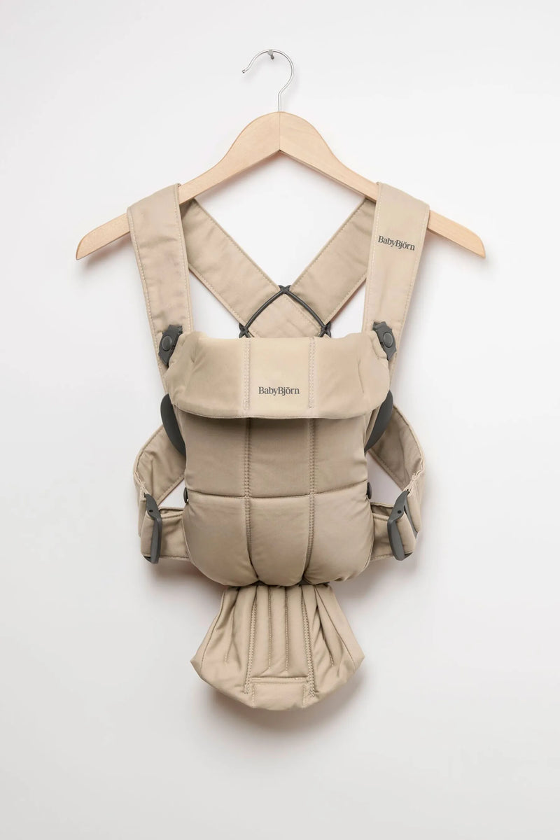 BabyBjorn Baby Carrier Mini, Woven - Beige - Swanky Boutique