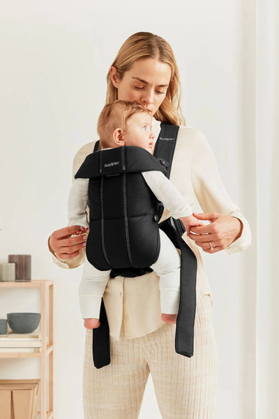 BabyBjorn Baby Carrier Mini, Woven, Black - Swanky Boutique