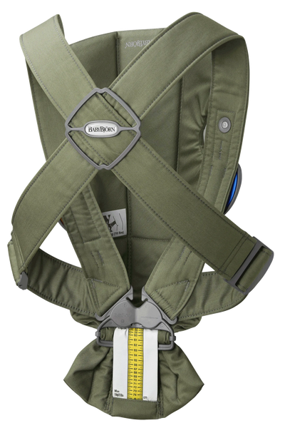 BabyBjorn Baby Carrier Mini, Woven - Dark Green - Swanky Boutique