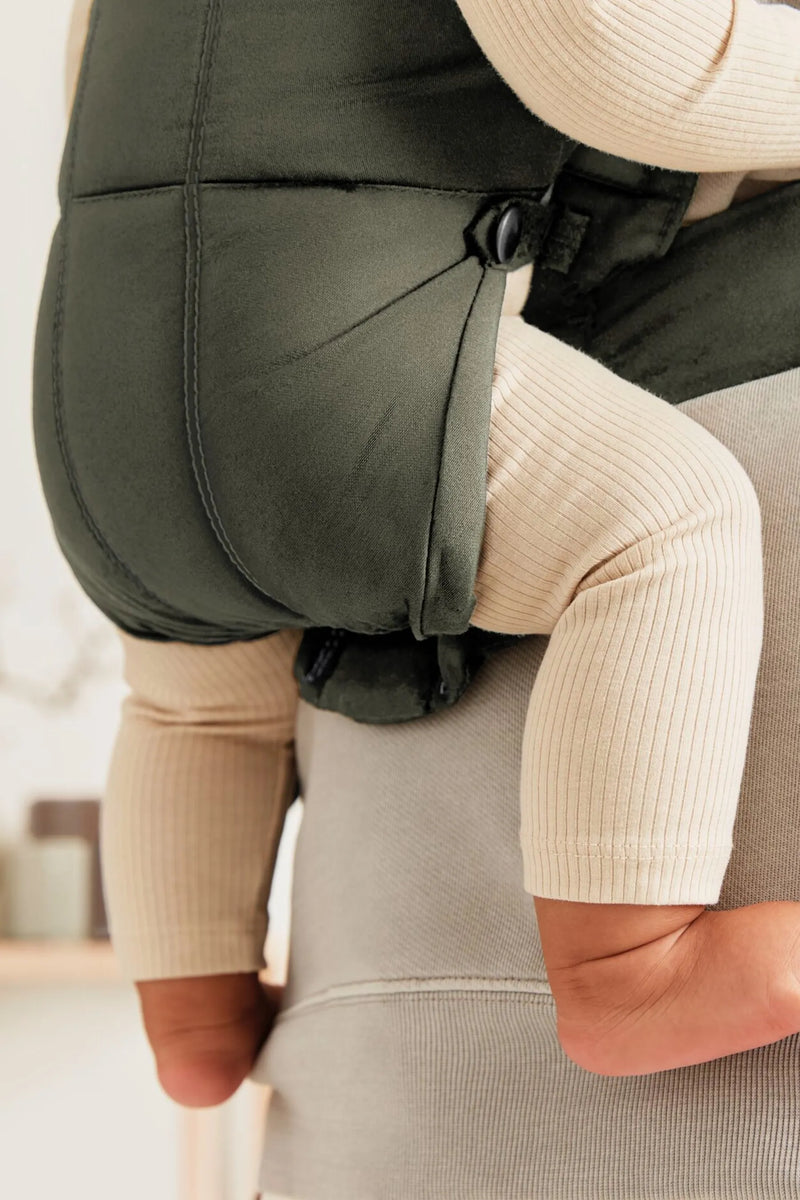 BabyBjorn Baby Carrier Mini, Woven - Dark Green - Swanky Boutique