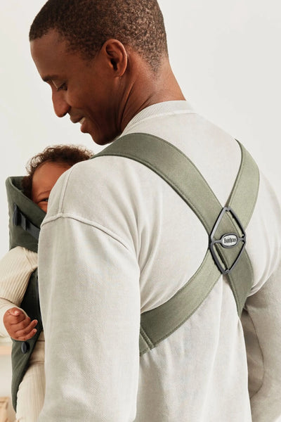 BabyBjorn Baby Carrier Mini, Woven - Dark Green - Swanky Boutique
