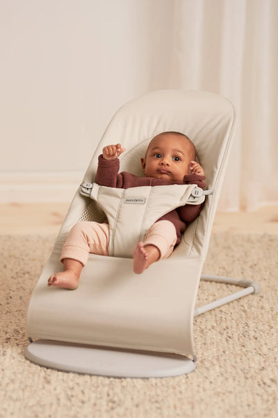 BabyBjorn Bouncer Balance Soft, Woven/Jersey, Tri-Fabric,
Light beige - Swanky Boutique