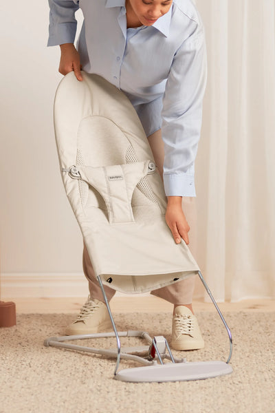 BabyBjorn Bouncer Balance Soft, Woven/Jersey, Tri-Fabric,
Light beige - Swanky Boutique
