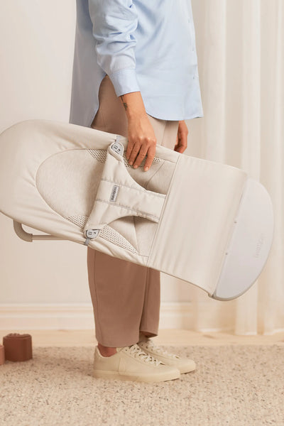 BabyBjorn Bouncer Balance Soft, Woven/Jersey, Tri-Fabric,
Light beige - Swanky Boutique