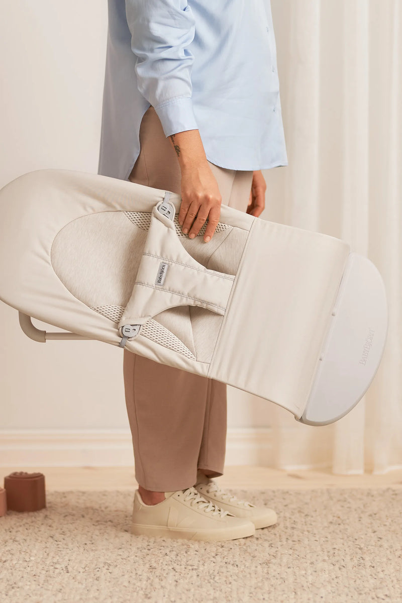 BabyBjorn Bouncer Balance Soft, Woven/Jersey, Tri-Fabric,
Light beige - Swanky Boutique