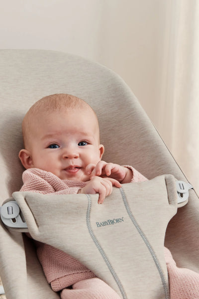 BabyBjorn Bouncer Bliss | 3D Jersey - Light Beige - Swanky Boutique