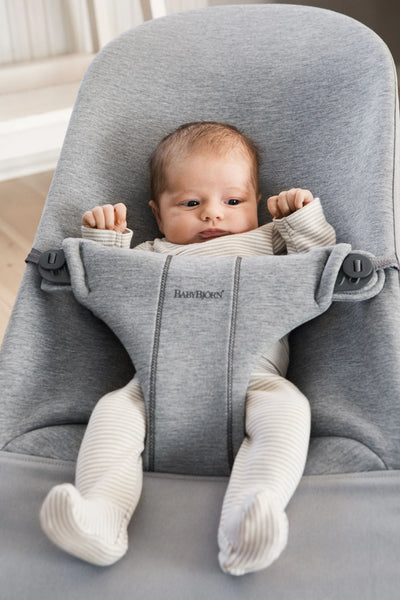 BabyBjorn Bouncer Bliss | 3D Jersey - Light Grey - Swanky Boutique