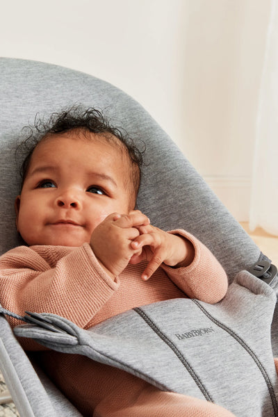 BabyBjorn Bouncer Bliss | 3D Jersey - Light Grey - Swanky Boutique