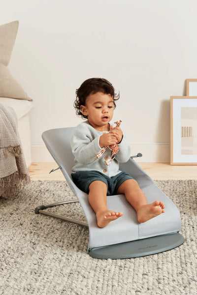 BabyBjorn Bouncer Bliss | 3D Jersey - Light Grey - Swanky Boutique