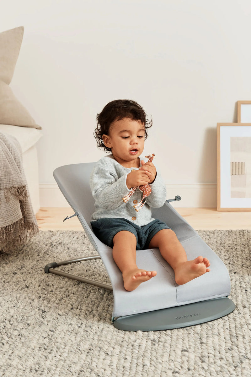 BabyBjorn Bouncer Bliss | 3D Jersey - Light Grey - Swanky Boutique