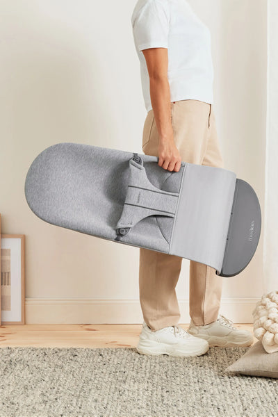 BabyBjorn Bouncer Bliss | 3D Jersey - Light Grey - Swanky Boutique