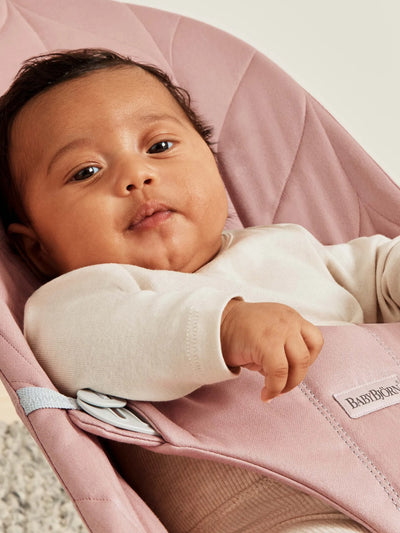 Bouncer Bliss | Woven, Petal Quilt - Dusty Pink - Swanky Boutique